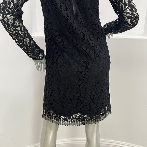 Jenni Kayne Long Sleeve Lace Black Dress - Picture 9 of 11